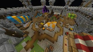 Screenshot of the Minecraft Bedrock Marketplace product Medieval Find the Button created by Asiago Bagels.