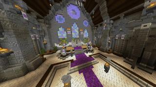 Screenshot of the Minecraft Bedrock Marketplace product Medieval Find the Button created by Asiago Bagels.