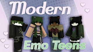 Thumbnail of the Minecraft Bedrock Marketplace product Modern Emo Teens created by Asiago Bagels.