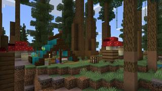 Screenshot of the Minecraft Bedrock Marketplace product Mushroom Valley created by Asiago Bagels.