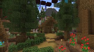 Screenshot of the Minecraft Bedrock Marketplace product Mushroom Valley created by Asiago Bagels.