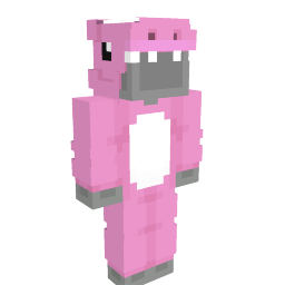 Thumbnail of the Minecraft Bedrock Marketplace product Pink Dinosaur Pajamas created by Asiago Bagels.