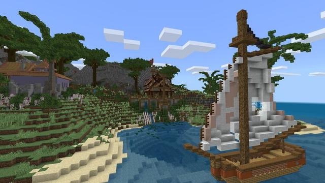 Screenshot of the Minecraft Bedrock Marketplace product Pirate Island created by Asiago Bagels.
