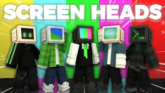 Thumbnail of the Minecraft Bedrock Marketplace product Screen Heads created by Asiago Bagels.