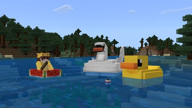 Screenshot of the Minecraft Bedrock Marketplace product Silly Vehicles Add-On created by Asiago Bagels.
