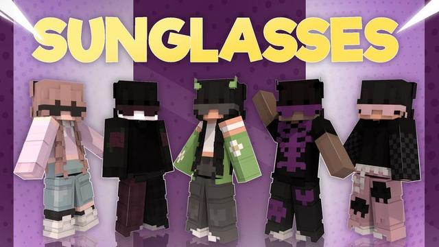 Thumbnail of the Minecraft Bedrock Marketplace product Sunglasses created by Asiago Bagels.