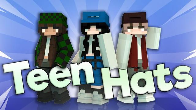 Thumbnail of the Minecraft Bedrock Marketplace product Teen Hats created by Asiago Bagels.