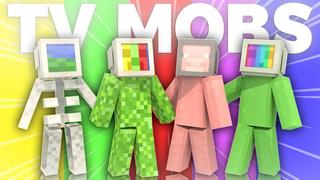 Thumbnail of the Minecraft Bedrock Marketplace product TV Mobs created by Asiago Bagels.