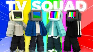 Thumbnail of the Minecraft Bedrock Marketplace product TV Squad created by Asiago Bagels.