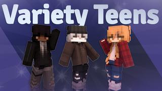 Thumbnail of the Minecraft Bedrock Marketplace product Variety Teens created by Asiago Bagels.