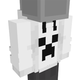 Thumbnail of the Minecraft Bedrock Marketplace product White Creeper Hoodie created by Asiago Bagels.