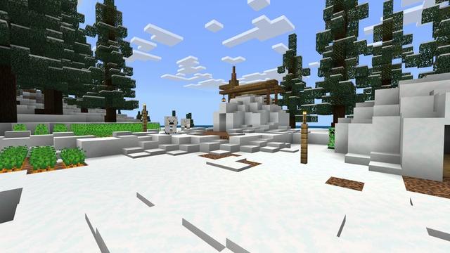 Screenshot of the Minecraft Bedrock Marketplace product Winter Paradise created by Asiago Bagels.