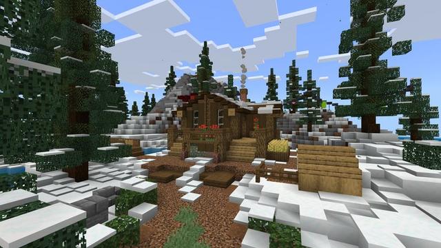 Screenshot of the Minecraft Bedrock Marketplace product Winter Paradise created by Asiago Bagels.