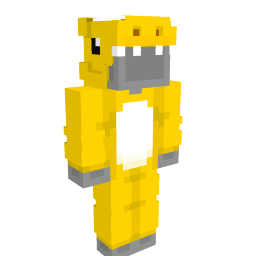 Thumbnail of the Minecraft Bedrock Marketplace product Yellow Dinosaur Pajamas created by Asiago Bagels.