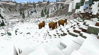 Screenshot of the Minecraft Bedrock Marketplace product Ice Age Survival created by Atheris Games.