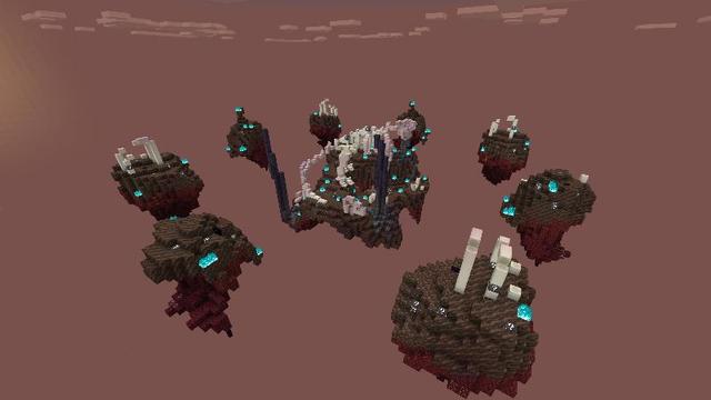 Screenshot of the Minecraft Bedrock Marketplace product Lucky Skywars: Nether Update created by Atheris Games.