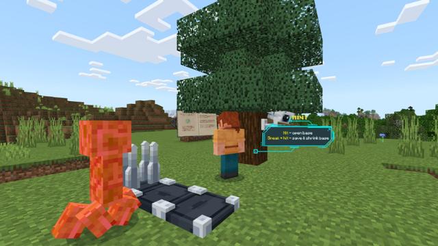 Screenshot of the Minecraft Bedrock Marketplace product Portable Hidden Bases created by Atheris Games.