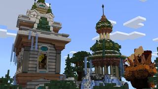 Screenshot of the Minecraft Bedrock Marketplace product Santa's Skyblock created by Atheris Games.