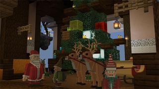 Screenshot of the Minecraft Bedrock Marketplace product Santa's Skyblock created by Atheris Games.