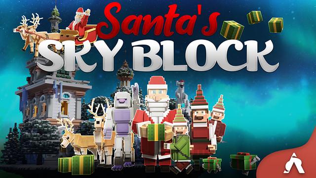 Thumbnail of the Minecraft Bedrock Marketplace product Santa's Skyblock created by Atheris Games.