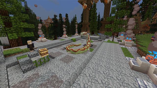 Screenshot of the Minecraft Bedrock Marketplace product Valhalla Mashup created by Atheris Games.