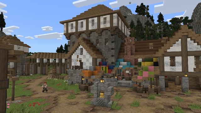 Screenshot of the Minecraft Bedrock Marketplace product The Crossroads created by Aurafall Studios.
