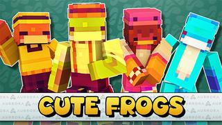 Thumbnail of the Minecraft Bedrock Marketplace product Cute Frogs created by Aurrora.