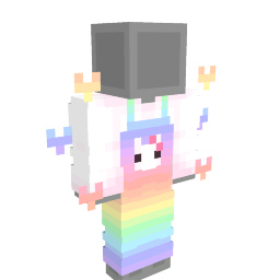 Thumbnail of the Minecraft Bedrock Marketplace product Cute Pastel Kitten Overalls created by Aurrora.