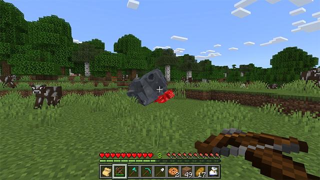 Screenshot of the Minecraft Bedrock Marketplace product Damage Effects created by Aurrora.