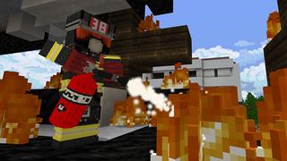 Screenshot of the Minecraft Bedrock Marketplace product Fairbanks Fire Station created by Aurrora.