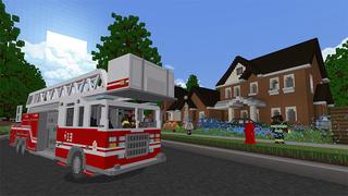 Screenshot of the Minecraft Bedrock Marketplace product Fairbanks Fire Station created by Aurrora.