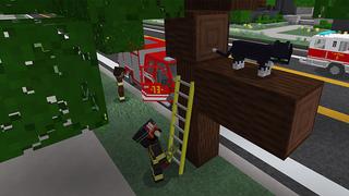 Screenshot of the Minecraft Bedrock Marketplace product Fairbanks Fire Station created by Aurrora.