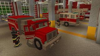 Screenshot of the Minecraft Bedrock Marketplace product Fairbanks Fire Station created by Aurrora.