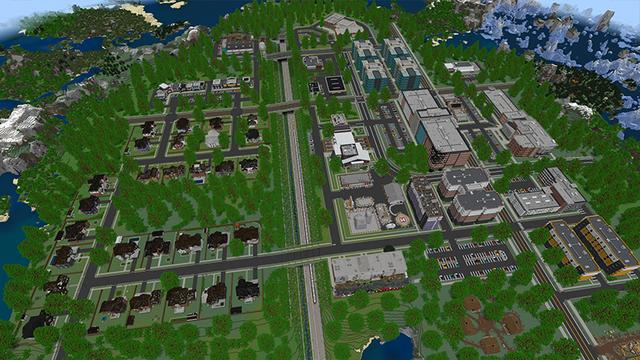 Screenshot of the Minecraft Bedrock Marketplace product Fairbanks Fire Station created by Aurrora.