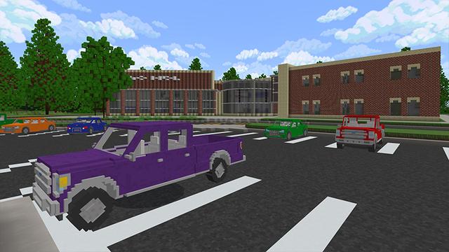 Screenshot of the Minecraft Bedrock Marketplace product Fairbanks Fire Station created by Aurrora.