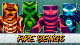 Thumbnail of the Minecraft Bedrock Marketplace product Fire Beings created by Aurrora.