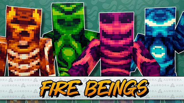 Thumbnail of the Minecraft Bedrock Marketplace product Fire Beings created by Aurrora.
