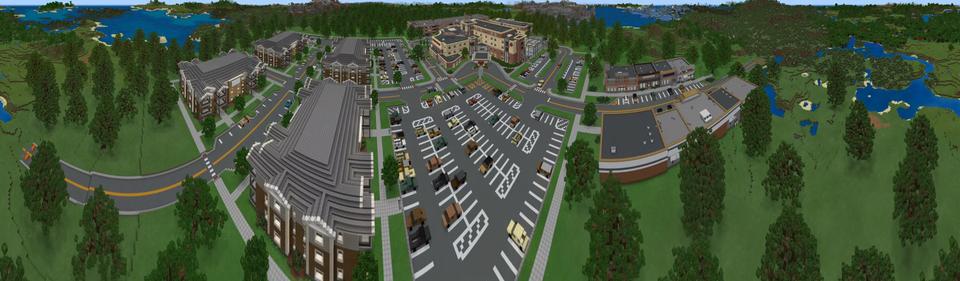 Panorama of the Minecraft Bedrock Marketplace product Hallmark Hospital - Roleplay created by Aurrora.