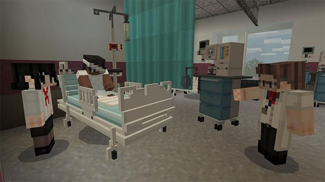 Screenshot of the Minecraft Bedrock Marketplace product Hallmark Hospital - Roleplay created by Aurrora.