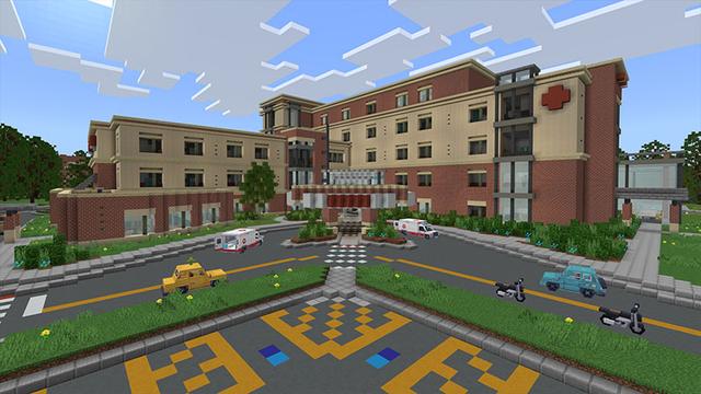 Screenshot of the Minecraft Bedrock Marketplace product Hallmark Hospital - Roleplay created by Aurrora.
