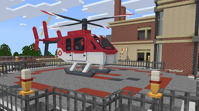 Screenshot of the Minecraft Bedrock Marketplace product Hospital Hallmark - Interpretação created by Aurrora.
