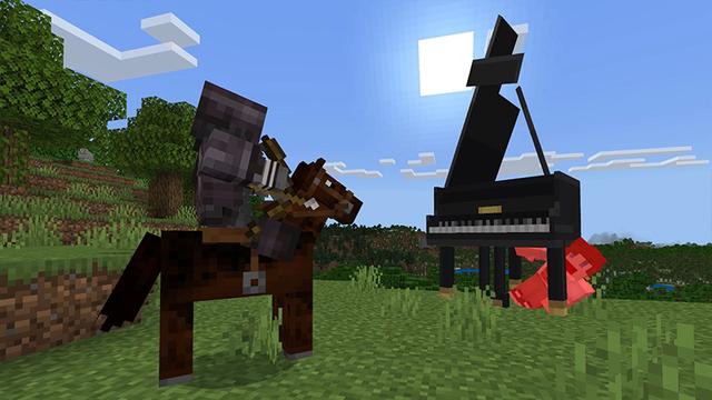 Screenshot of the Minecraft Bedrock Marketplace product Health Bars+ created by Aurrora.