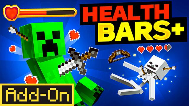 Thumbnail of the Minecraft Bedrock Marketplace product Health Bars+ created by Aurrora.