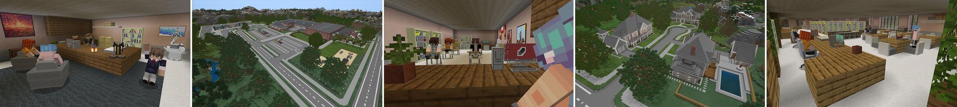 Panorama of the Minecraft Bedrock Marketplace product Middle School - Roleplay created by Aurrora.