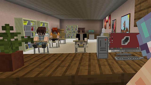Screenshot of the Minecraft Bedrock Marketplace product Middle School - Roleplay created by Aurrora.