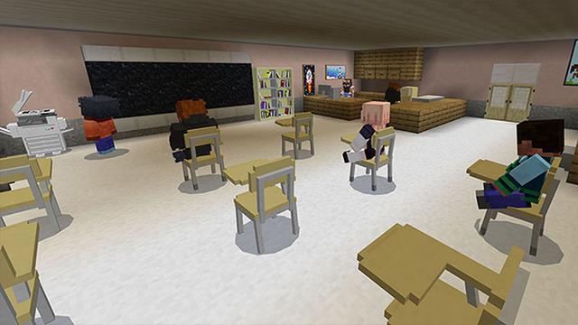 Screenshot of the Minecraft Bedrock Marketplace product Middle School - Roleplay created by Aurrora.