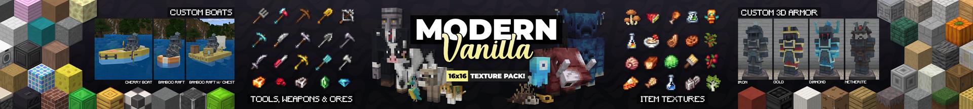 Panorama of the Minecraft Bedrock Marketplace product Modern Vanilla created by Aurrora.