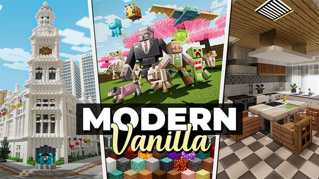 Thumbnail of the Minecraft Bedrock Marketplace product Modern Vanilla created by Aurrora.