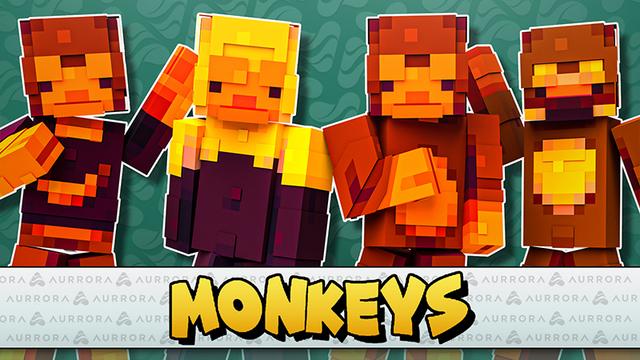 Thumbnail of the Minecraft Bedrock Marketplace product Monkeys created by Aurrora.