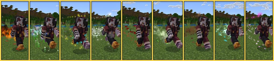 Panorama of the Minecraft Bedrock Marketplace product PLAYER TRAILS created by Aurrora.